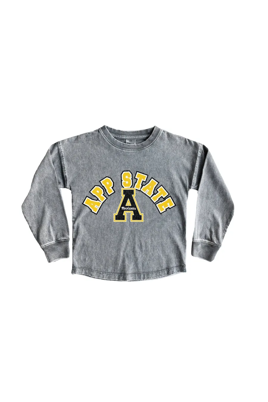 APPALACHIAN STATE MOUNTAINEERS KIDS FADED WASH PULLOVER