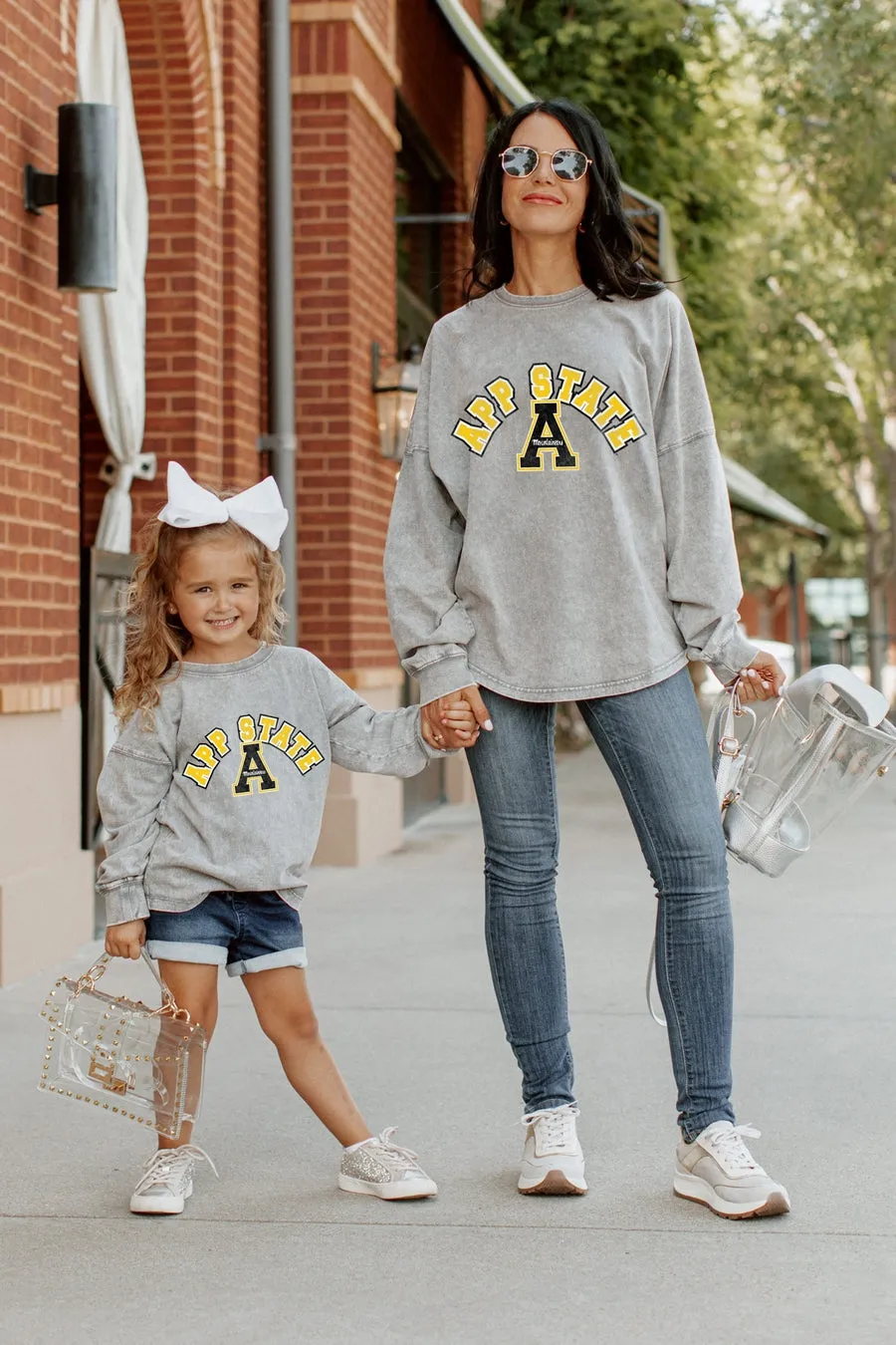 APPALACHIAN STATE MOUNTAINEERS KIDS FADED WASH PULLOVER