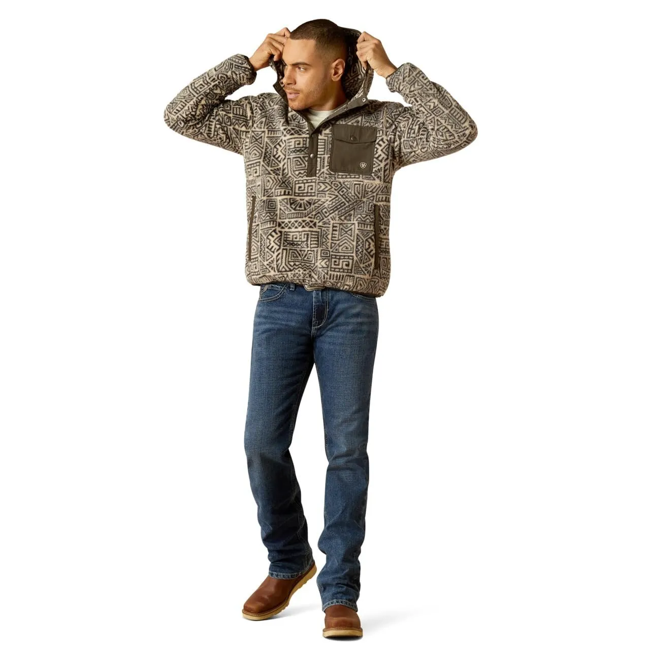 Ariat Men's Polar Bear Fleece Hoodie