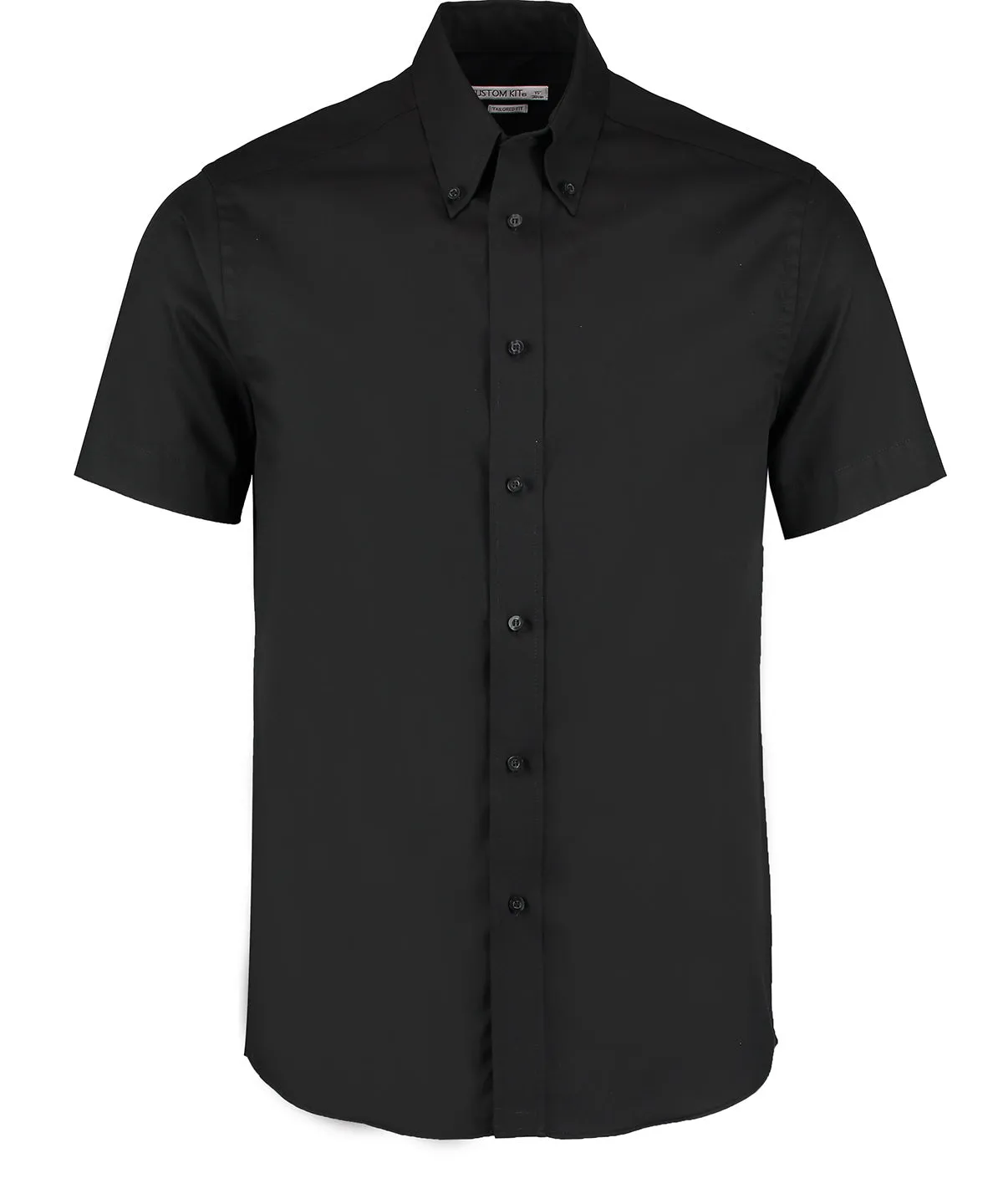 Black - Premium Oxford shirt short-sleeved (tailored fit)