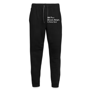 Customizable Unisex Joggers add your own photos, images, designs, quotes, texts and more