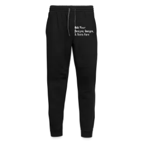 Customizable Unisex Joggers add your own photos, images, designs, quotes, texts and more