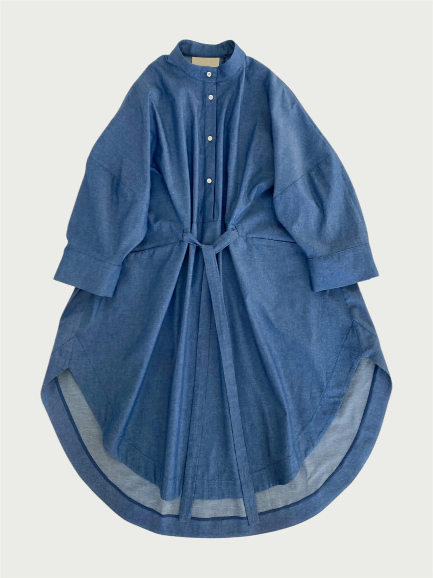 Denim Midi Shirt Dress