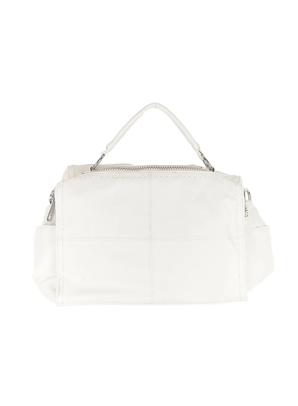 Faux-Leather Boston Bag IM524