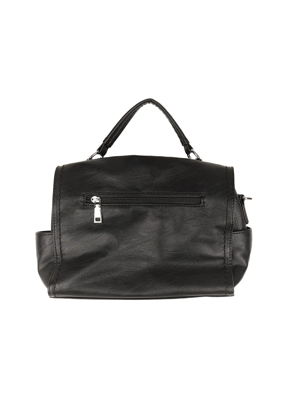 Faux-Leather Boston Bag IM524