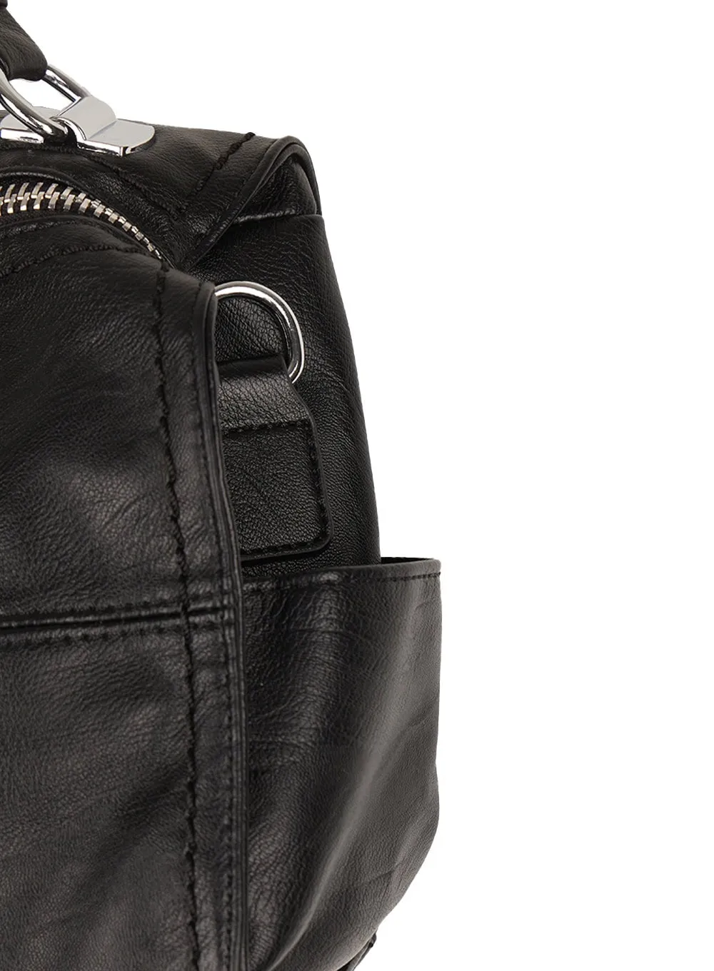 Faux-Leather Boston Bag IM524
