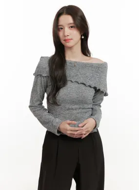 Frill Off Shoulder Top ON429