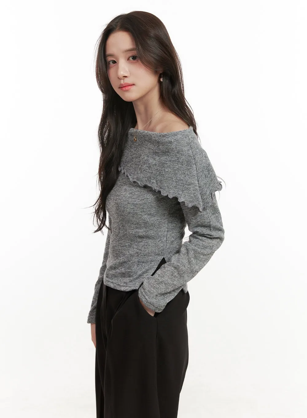 Frill Off Shoulder Top ON429