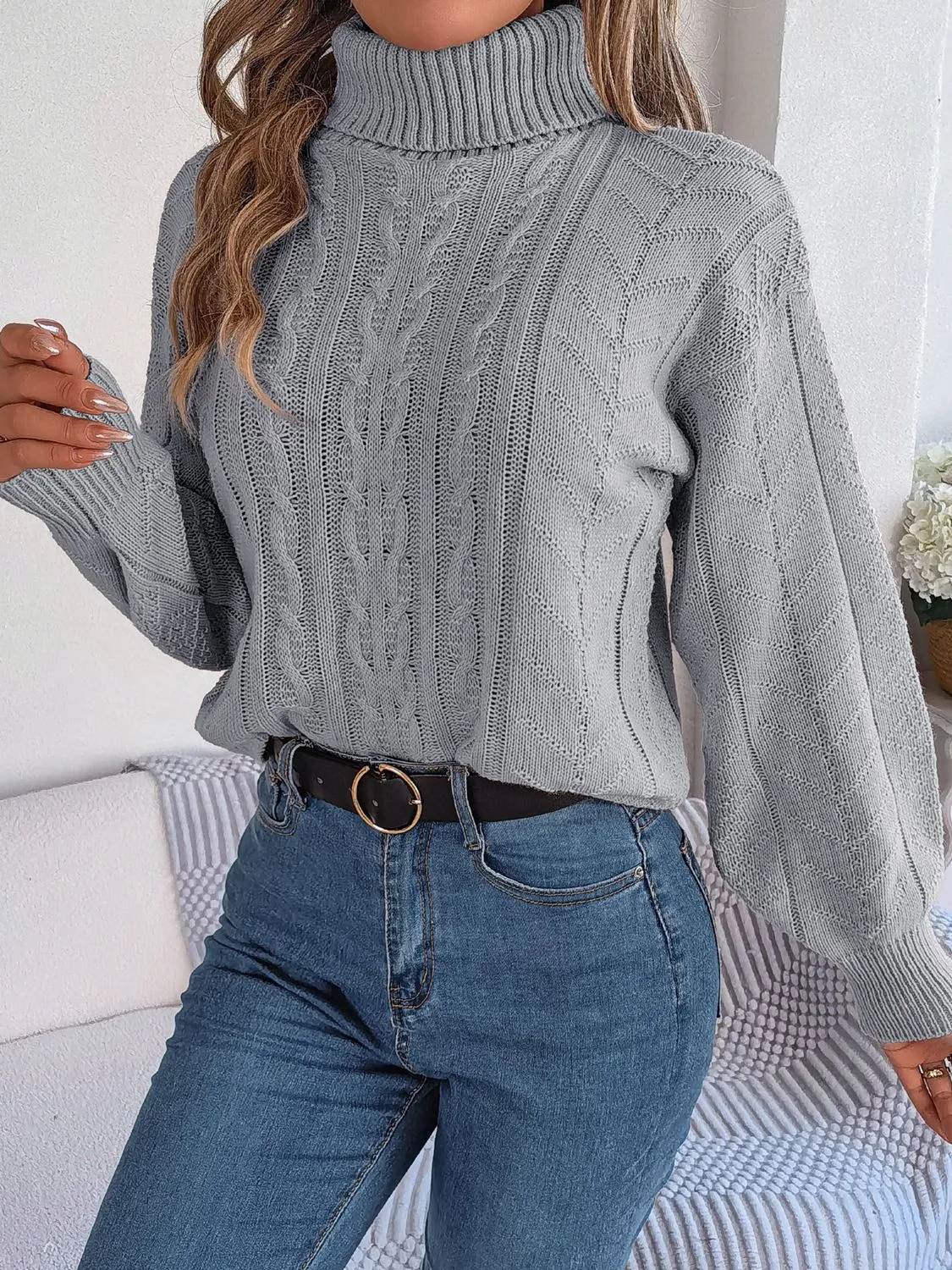 Getting Cozy Turtleneck Sweater