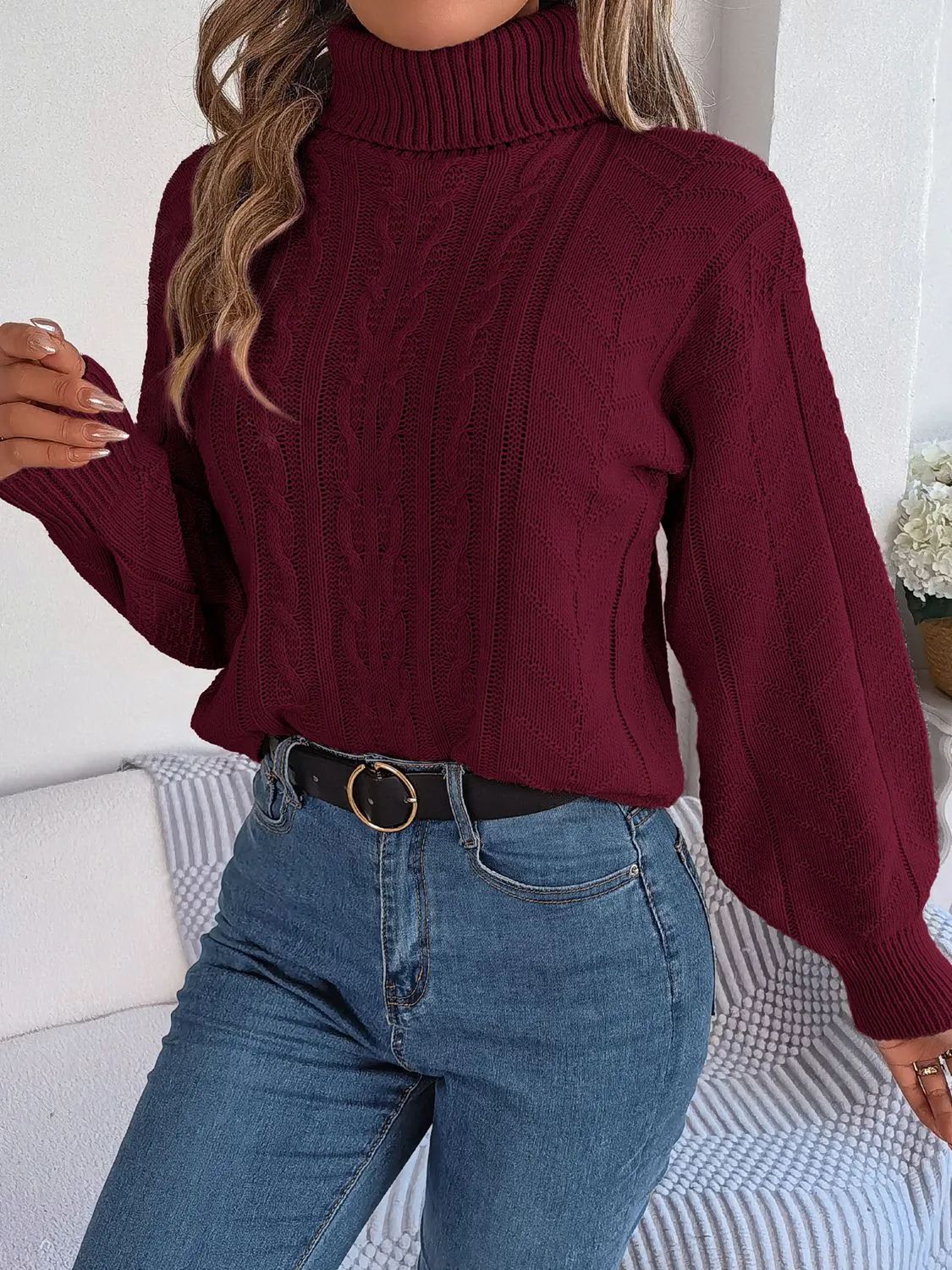 Getting Cozy Turtleneck Sweater