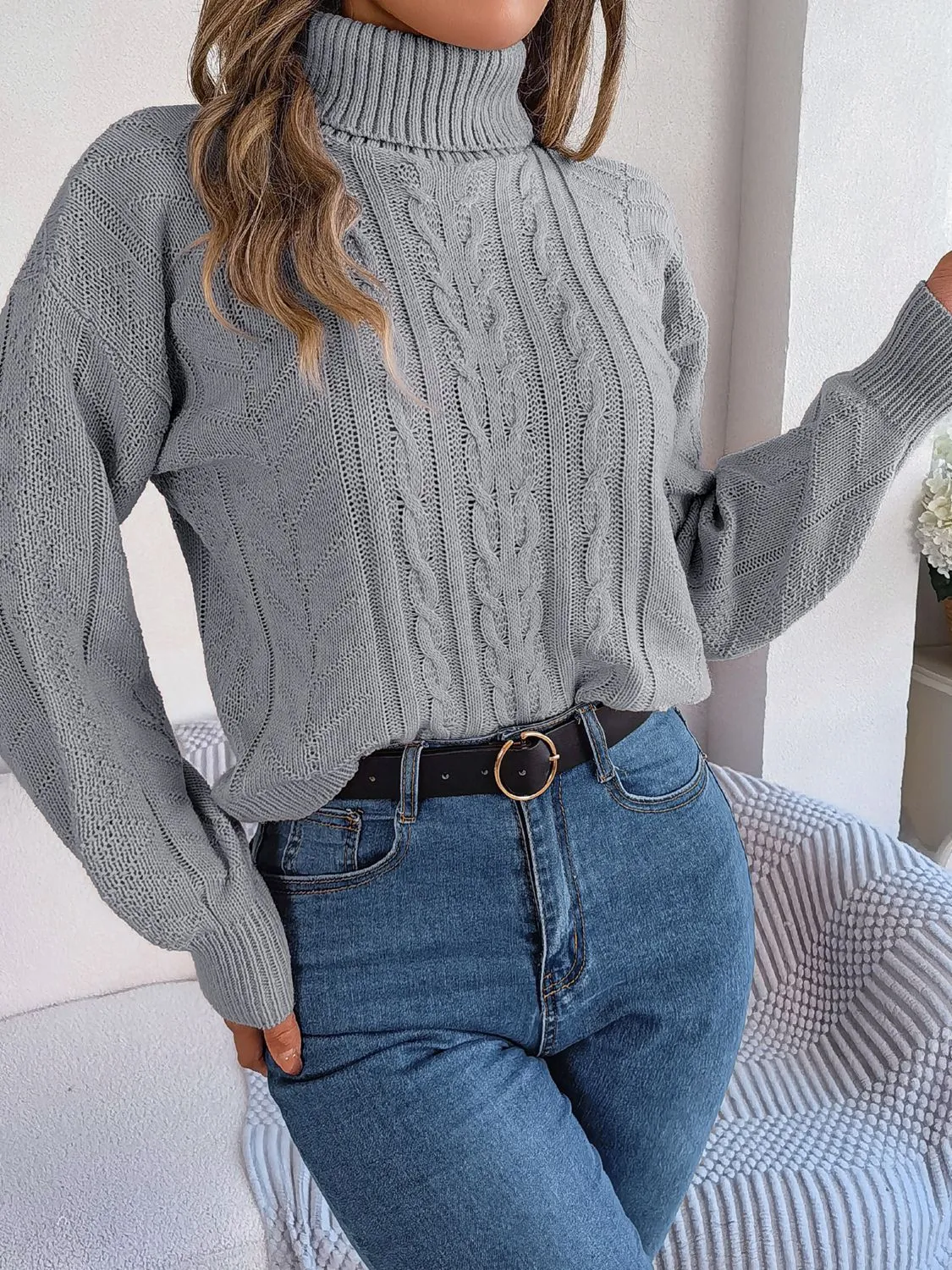 Getting Cozy Turtleneck Sweater