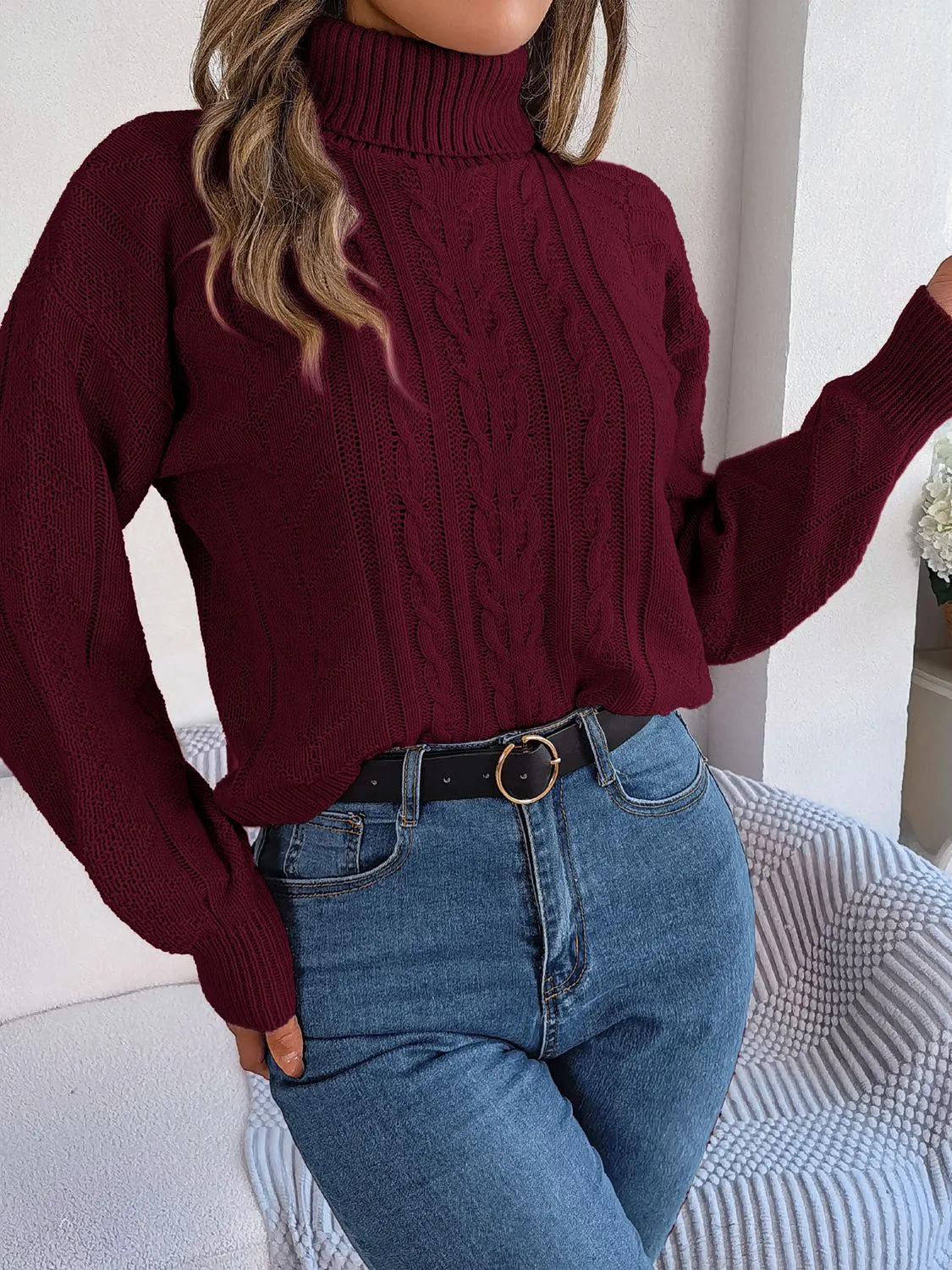 Getting Cozy Turtleneck Sweater