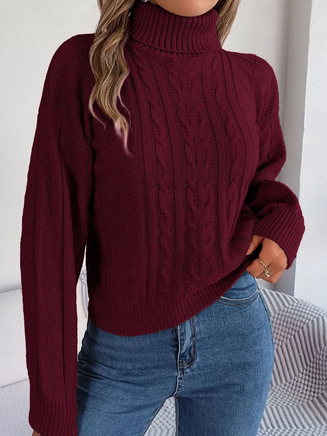 Getting Cozy Turtleneck Sweater