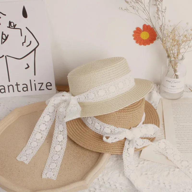 Lace Straw Hat