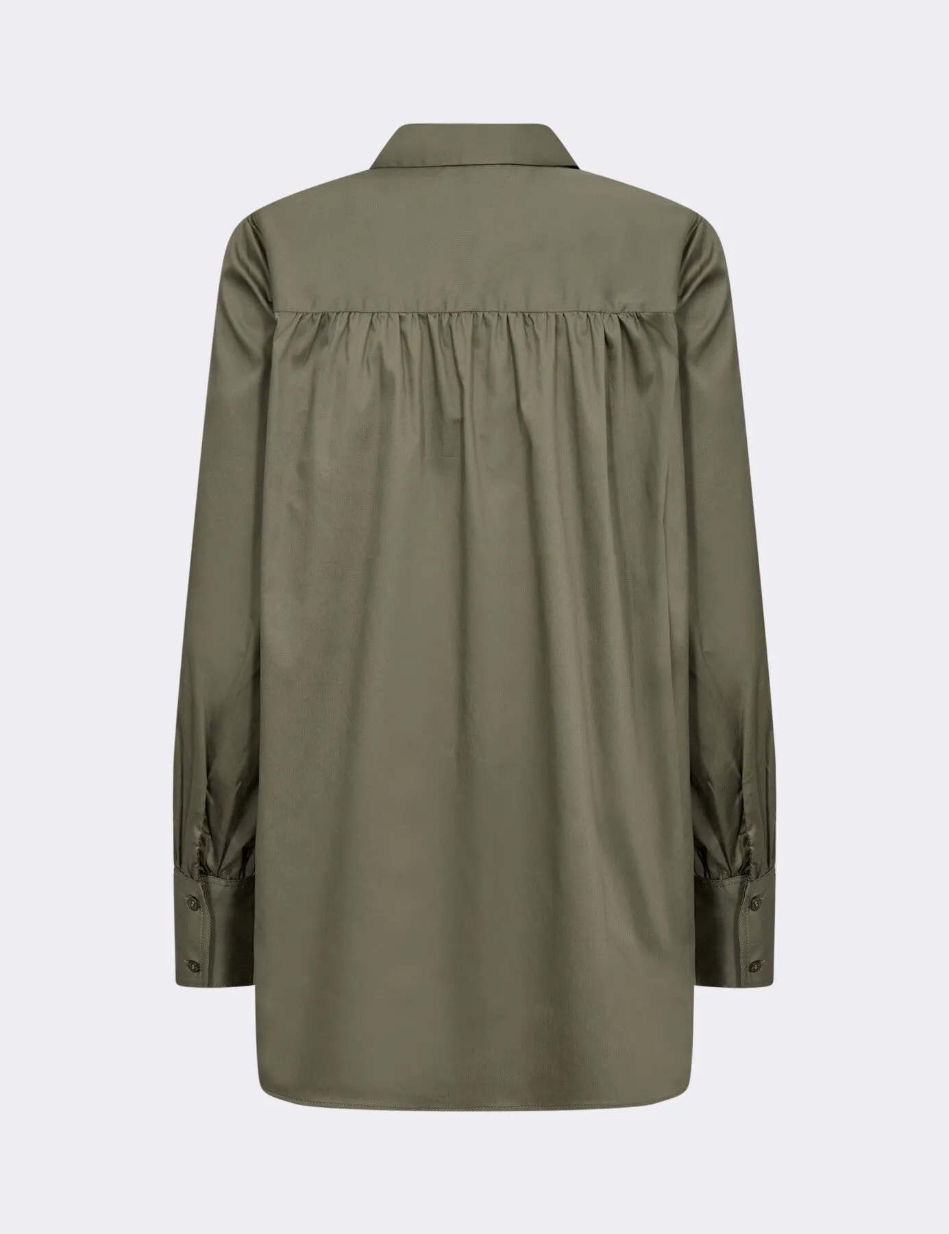 LR-ISLA SOLID 114 Shirt Dark green
