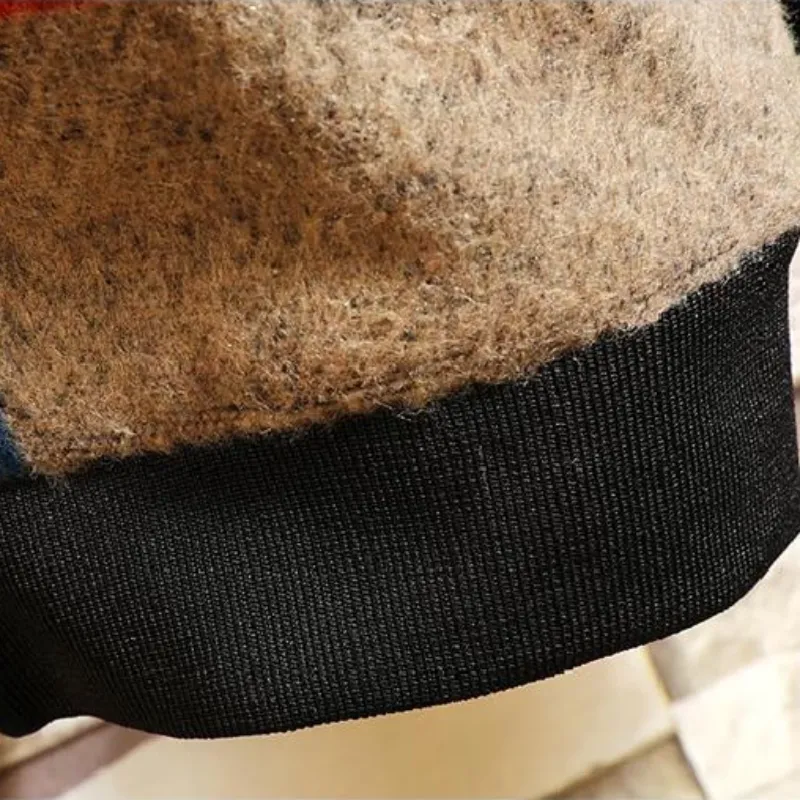 Men's Autumn Plaid Warm Woolen Jacket