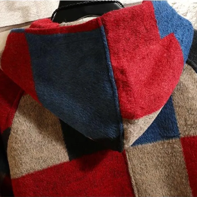 Men's Autumn Plaid Warm Woolen Jacket