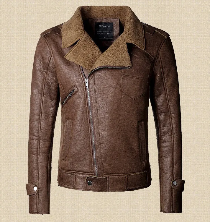 Men's Casual Warm Leather Jacket