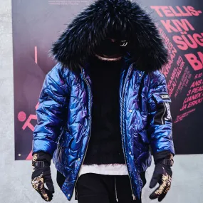 Men's warm winter loose cotton jacket