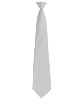 Silver - 'Colours Originals' fashion clip tie