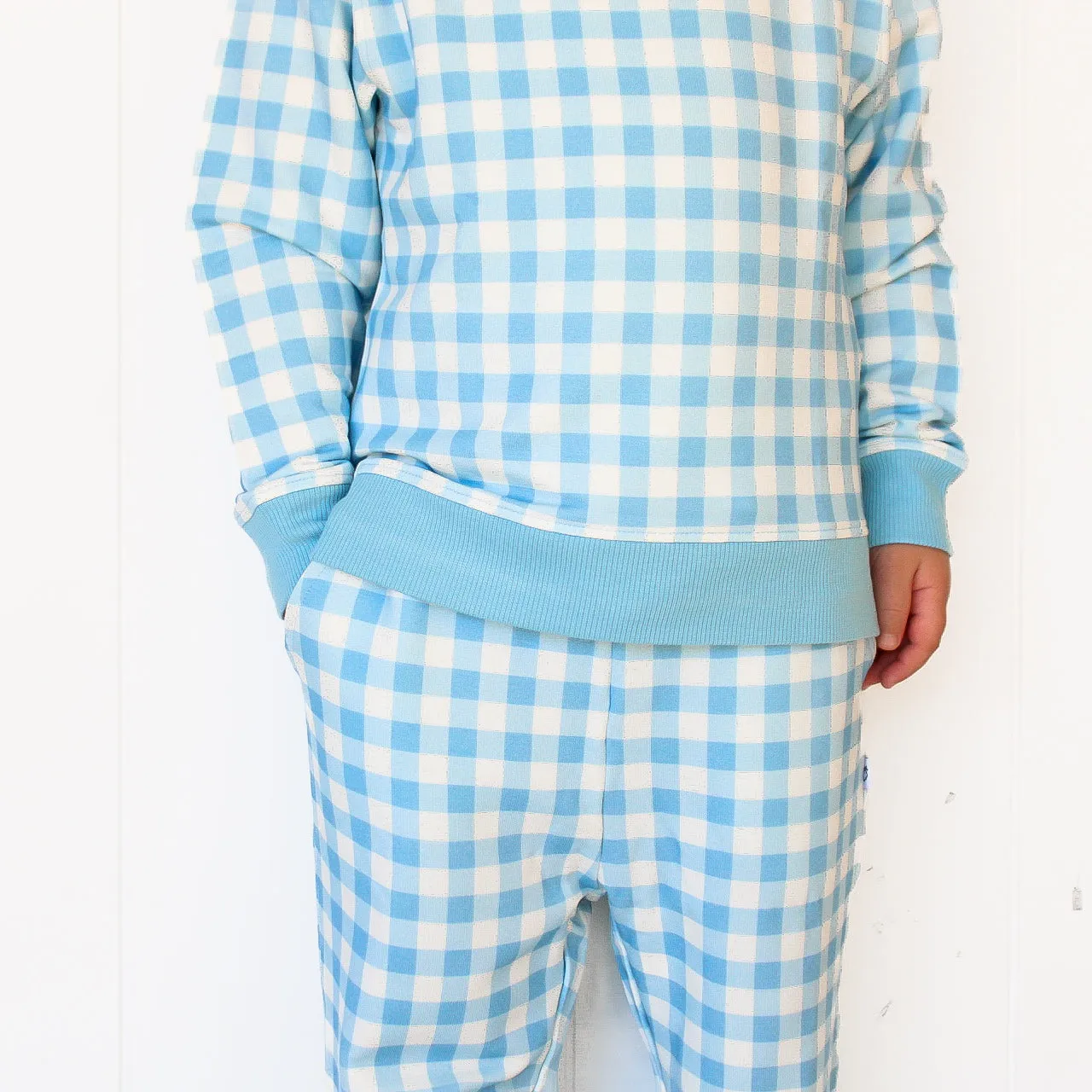 SKY BLUE GINGHAM DREAM JOGGER