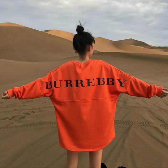 Streetwear Character Print Women Sweatshirt Spring 2019 O Neck Long Sleeve Pullover Knitted Oversized Hoodie Sweatshirts