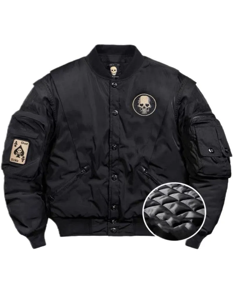 Techwear Winter Skull Bomber Jacket