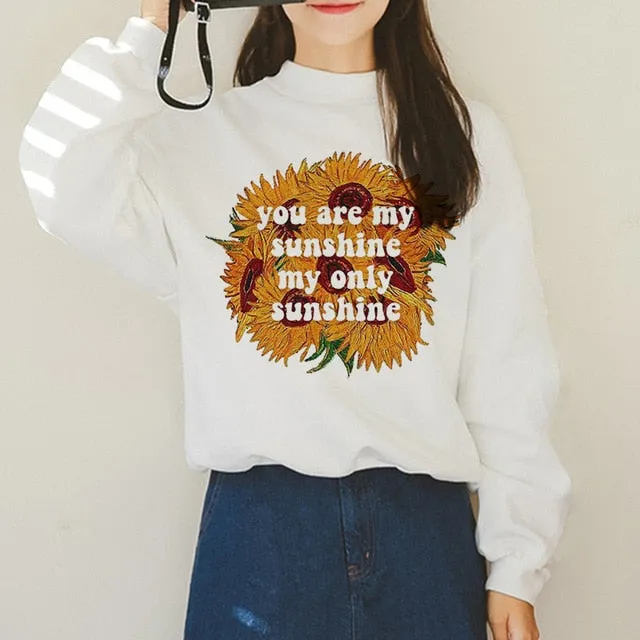 Van Gogh Funny Harajuku Vogue Hoodies Women Autumn Oil Print Warm Aesthetic Ullzang Sweatshirts 90s Van Gone Meme Hoody Female